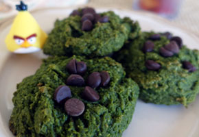 Alien Cookies (Made with Spinach)