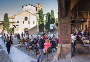 Saint Stephen square in Bologna Italy