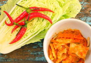 kimchi in a bowl