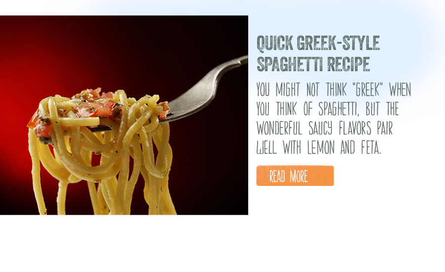 greek spaghetti recipe image